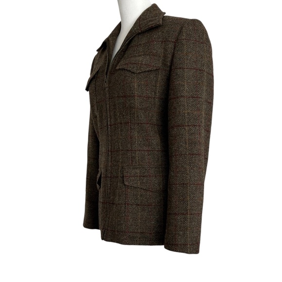 Breeches Vintage Plaid Wool Blazer Jacket (4) - Picture 3 of 13